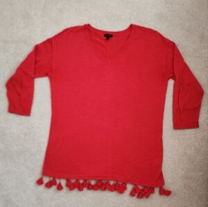 Talbots cotton knit pullover top, medium